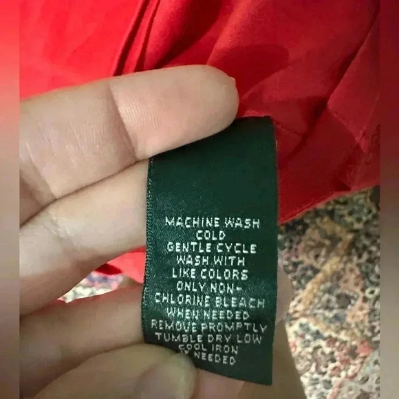 Lauren Ralph Lauren Women's Size 8 Red Sheath Stretch Dress - Picture 6 of 10